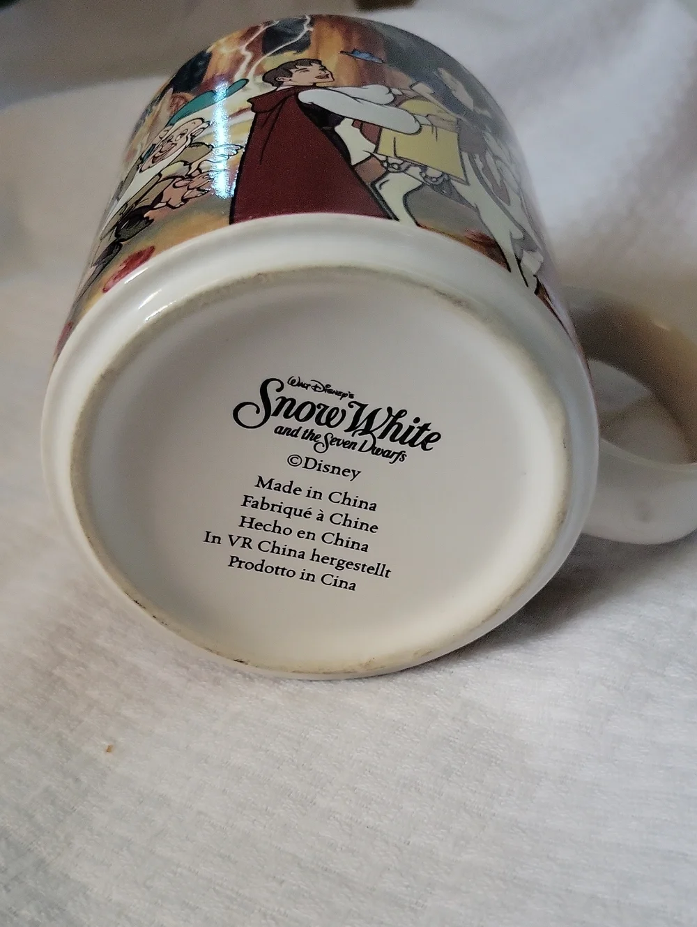 1990 Walt Disney's Snow White mug EUC